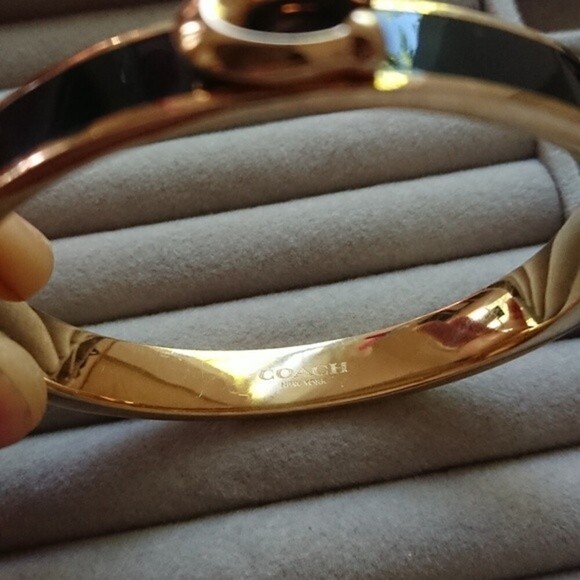 COACH Logo Bangle Bracelet - Picture 6 of 12